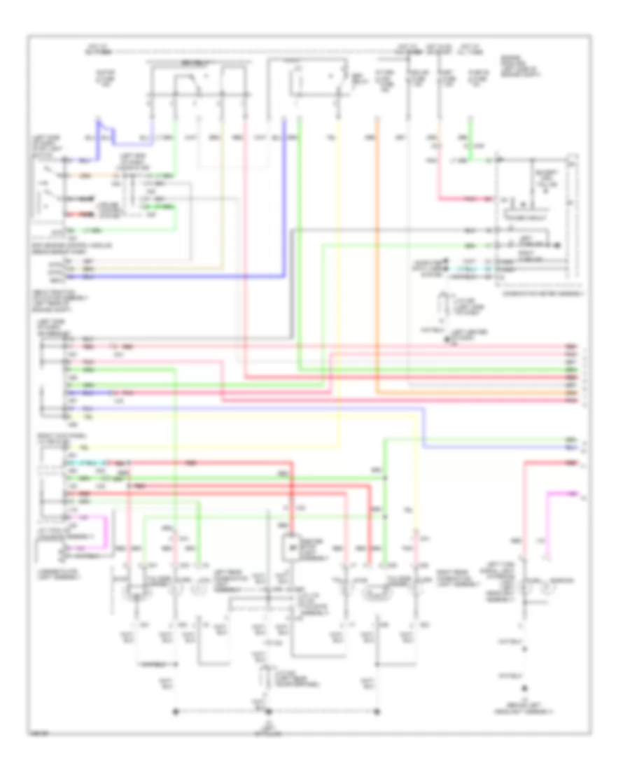 Exterior Lamps Wiring Diagram 1 of 2 for Toyota Sequoia Limited 2013