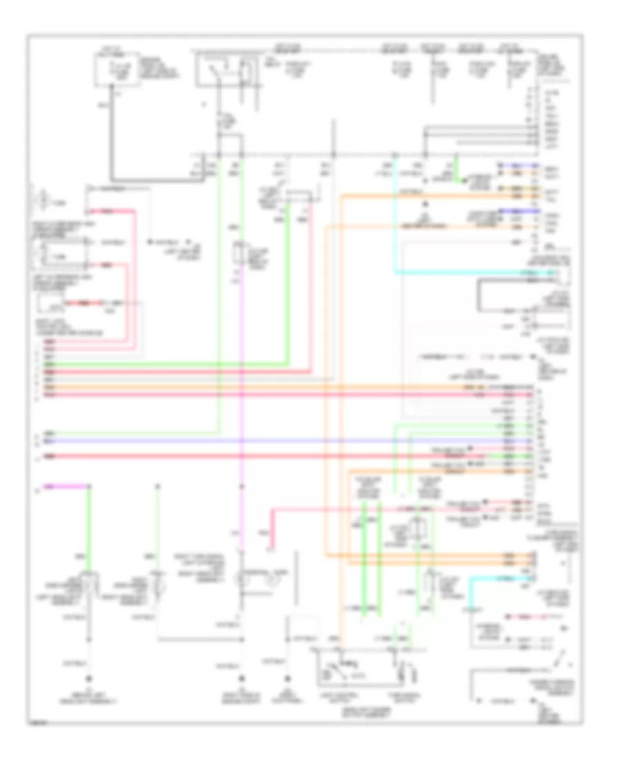 Exterior Lamps Wiring Diagram (2 of 2) for Toyota Sequoia Limited 2013