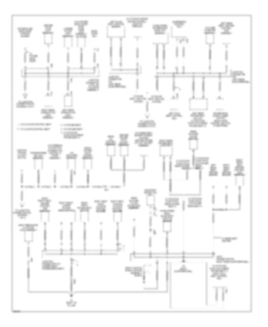 Ground Distribution Wiring Diagram 3 of 4 for Toyota Sequoia Limited 2013