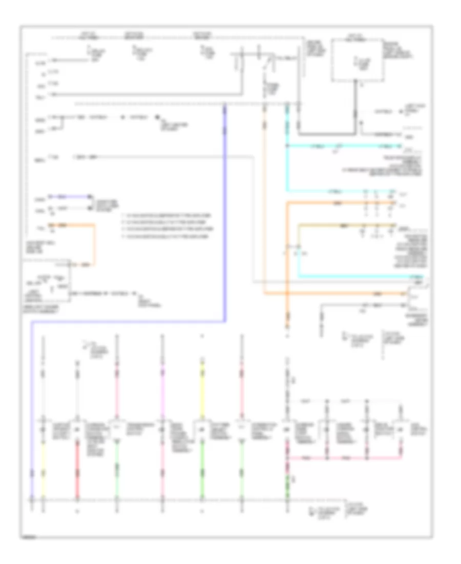 Instrument Illumination Wiring Diagram 1 of 3 for Toyota Sequoia Limited 2013
