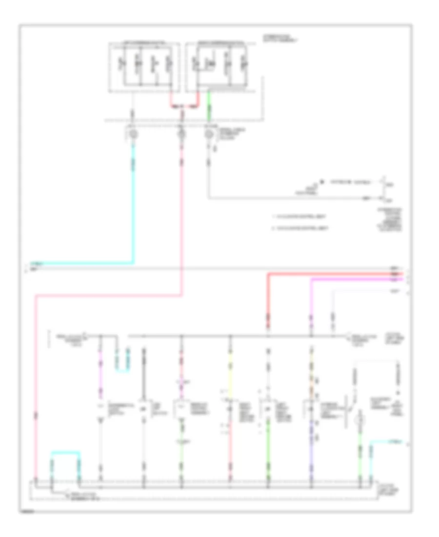 Instrument Illumination Wiring Diagram (2 of 3) for Toyota Sequoia Limited 2013