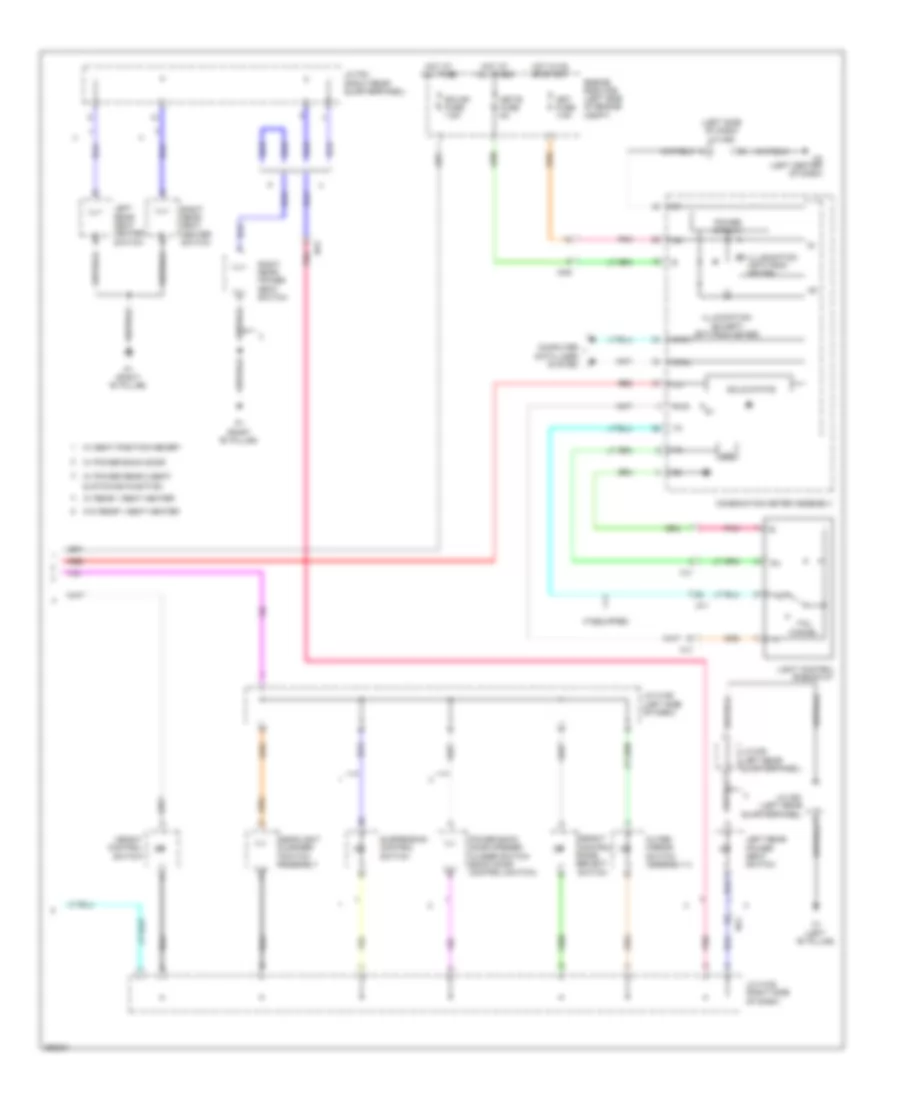 Instrument Illumination Wiring Diagram (3 of 3) for Toyota Sequoia Limited 2013