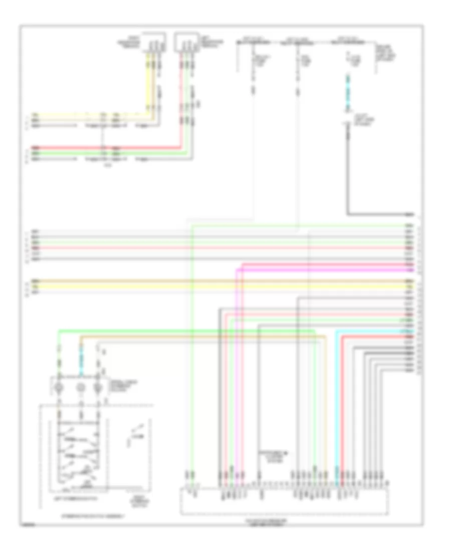 Navigation Wiring Diagram, with Separate Amplifier (2 of 4) for Toyota Sequoia Limited 2013
