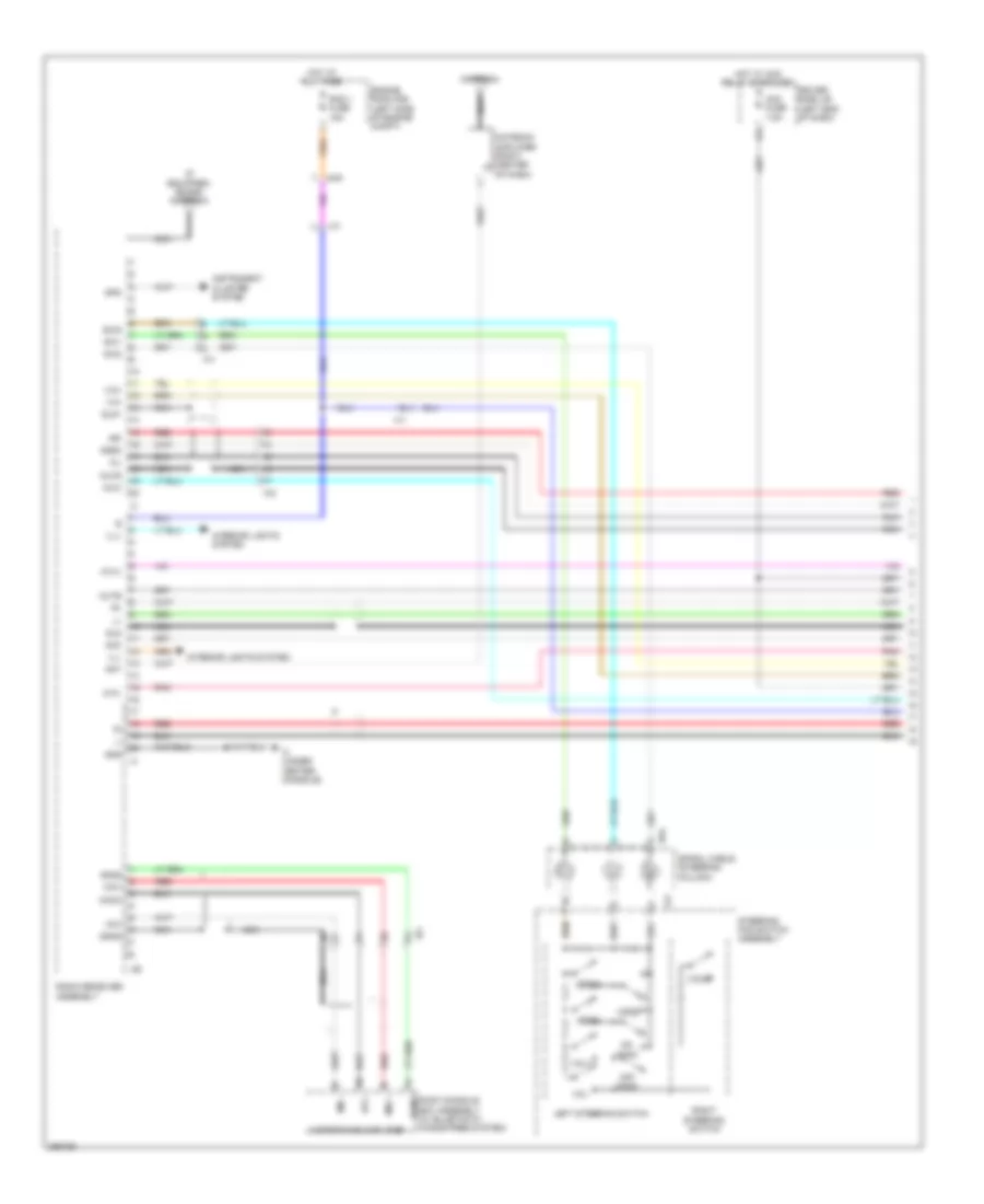 Radio Wiring Diagram, without Navigation with Separate Amplifier (1 of 4) for Toyota Sequoia Limited 2013