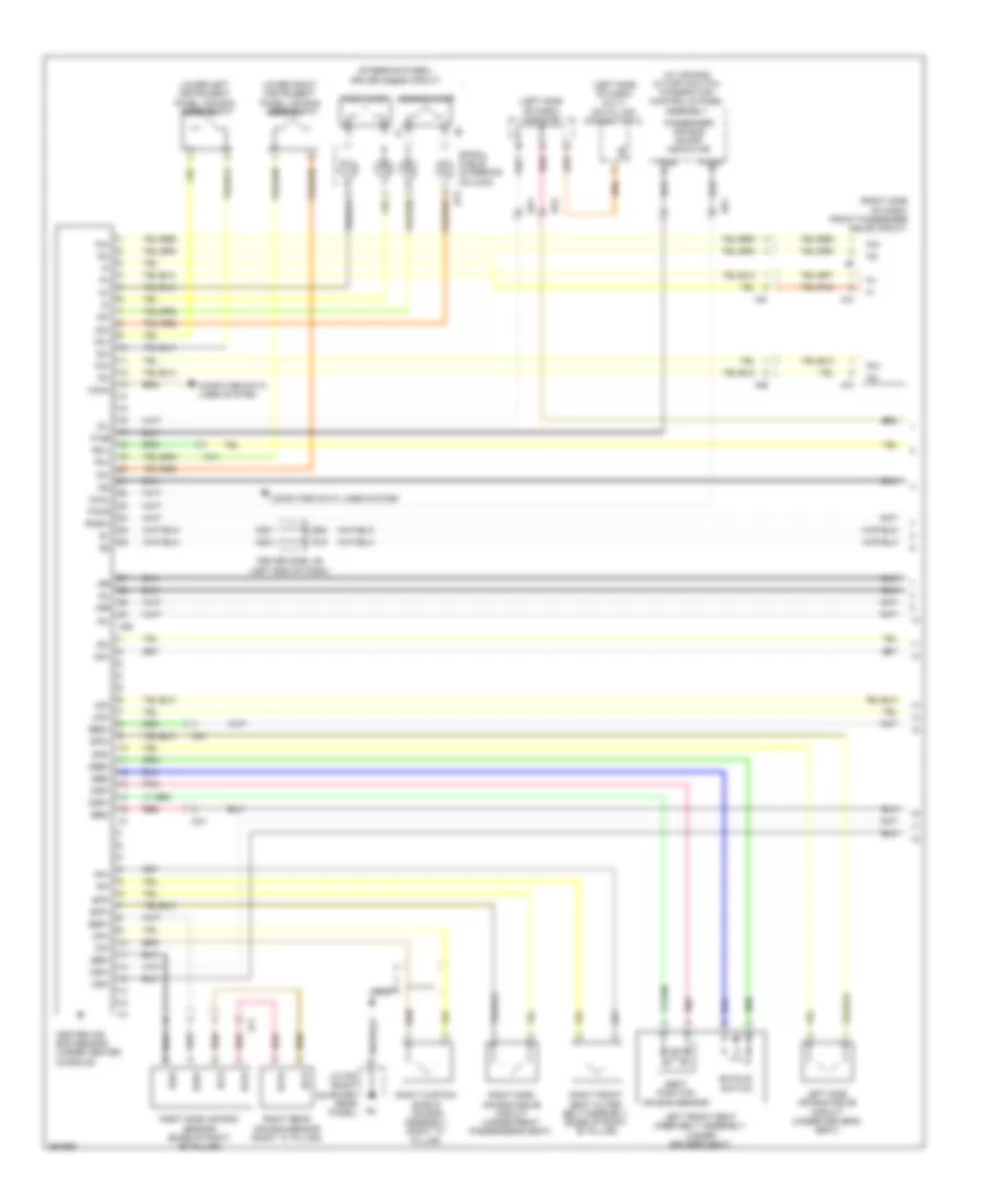 Supplemental Restraints Wiring Diagram 1 of 2 for Toyota Sequoia Limited 2013