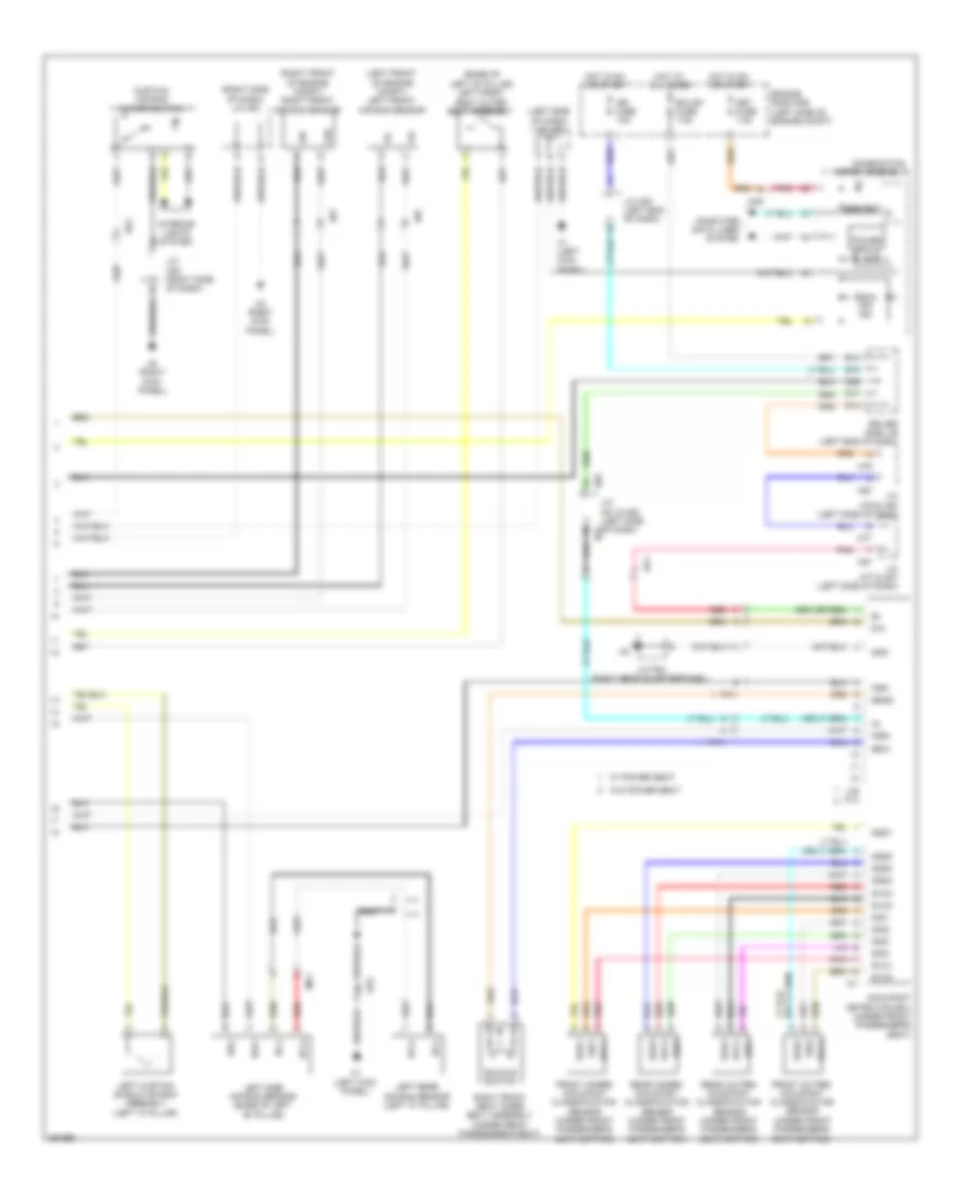 Supplemental Restraints Wiring Diagram 2 of 2 for Toyota Sequoia Limited 2013