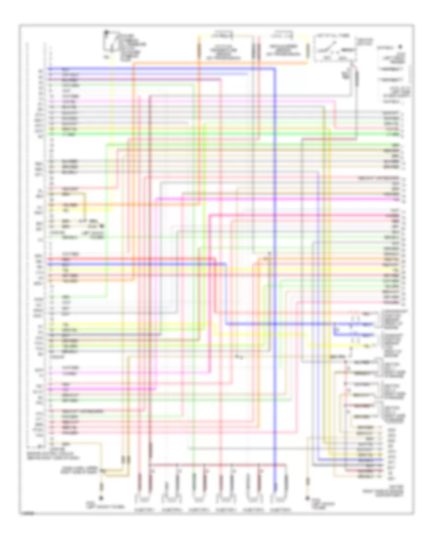 3.4L, Engine Performance Wiring Diagrams (1 of 3) for Toyota Tacoma PreRunner 1998