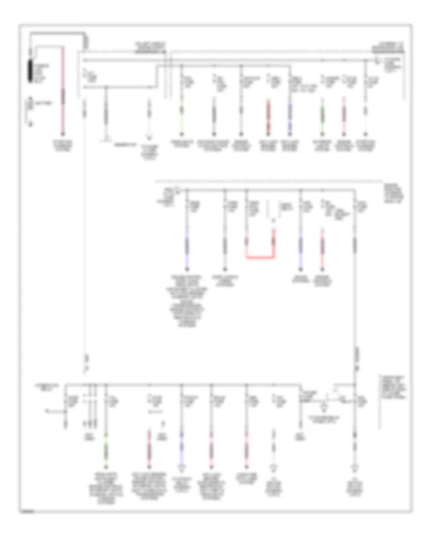 Power Distribution Wiring Diagram 1 of 2 for Toyota Corolla CE 2005