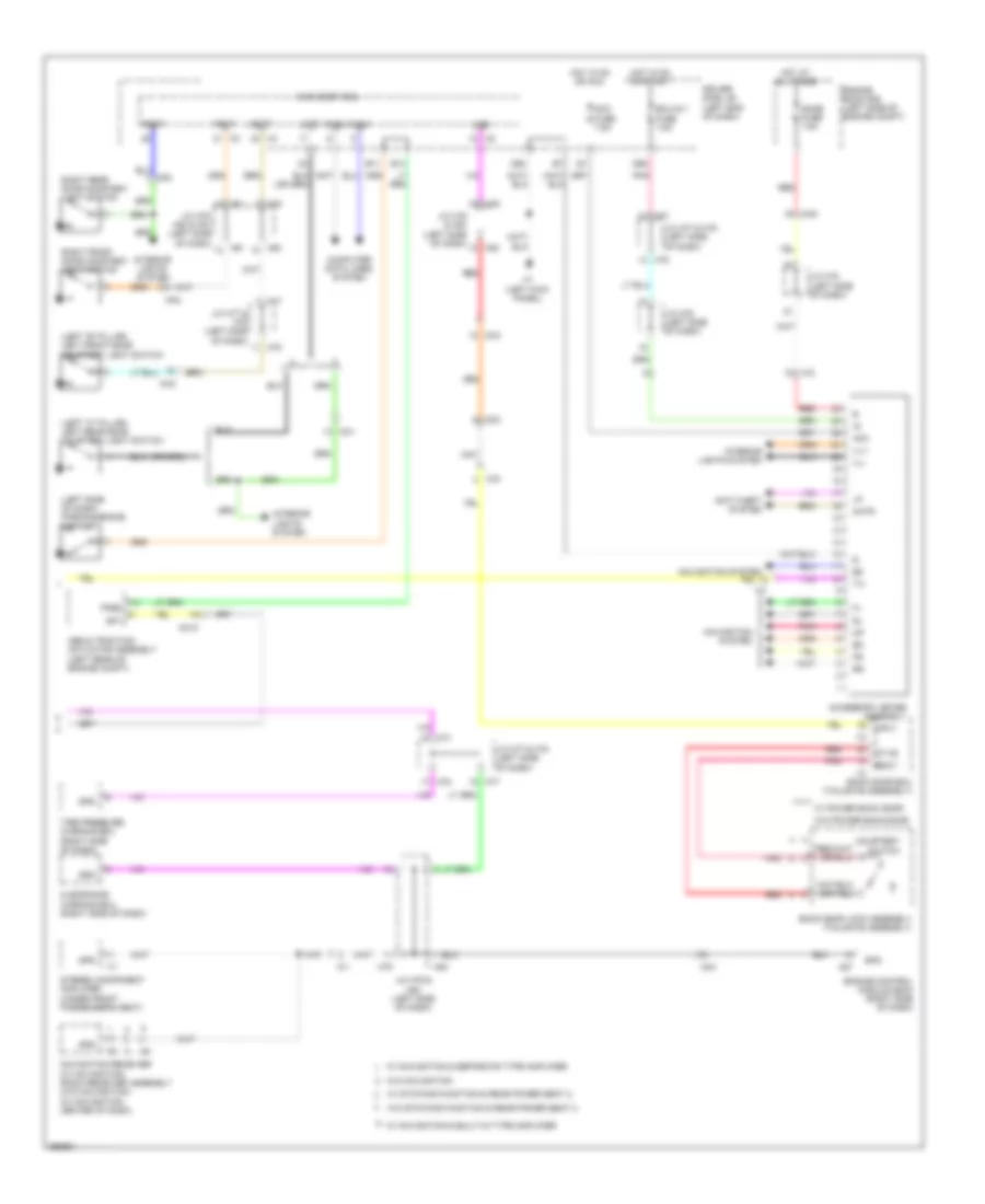 Instrument Cluster Wiring Diagram (2 of 2) for Toyota Sequoia Platinum 2013