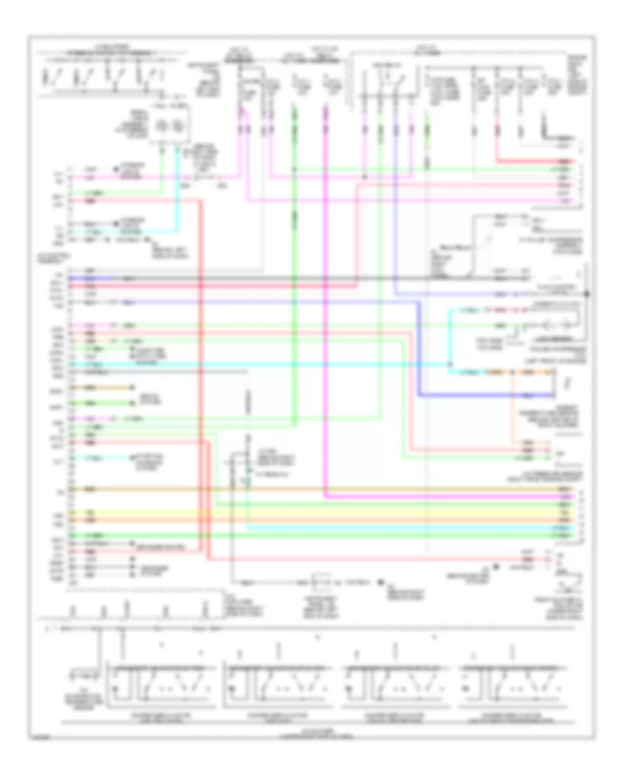 A C Wiring Diagram Except Hybrid 1 of 2 for Toyota Highlander 2010