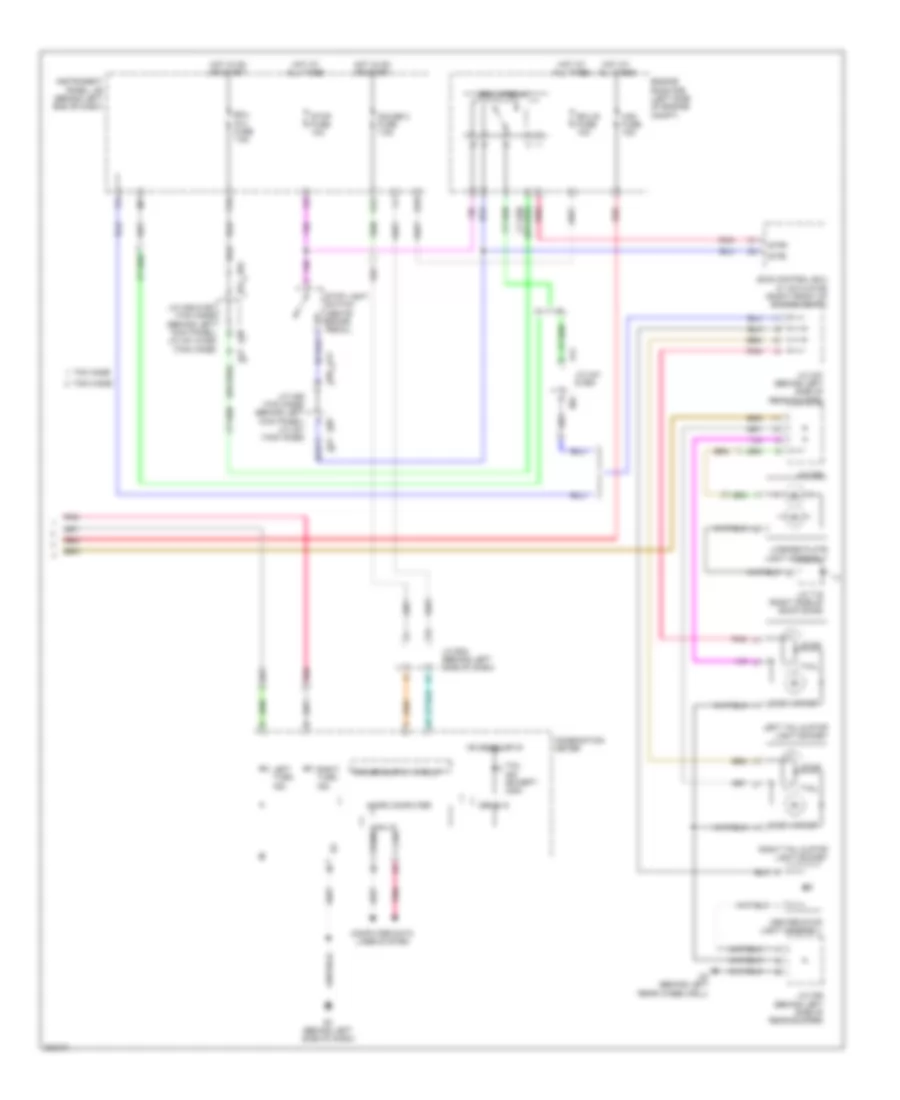 Exterior Lamps Wiring Diagram Except Hybrid 2 of 2 for Toyota Highlander 2010