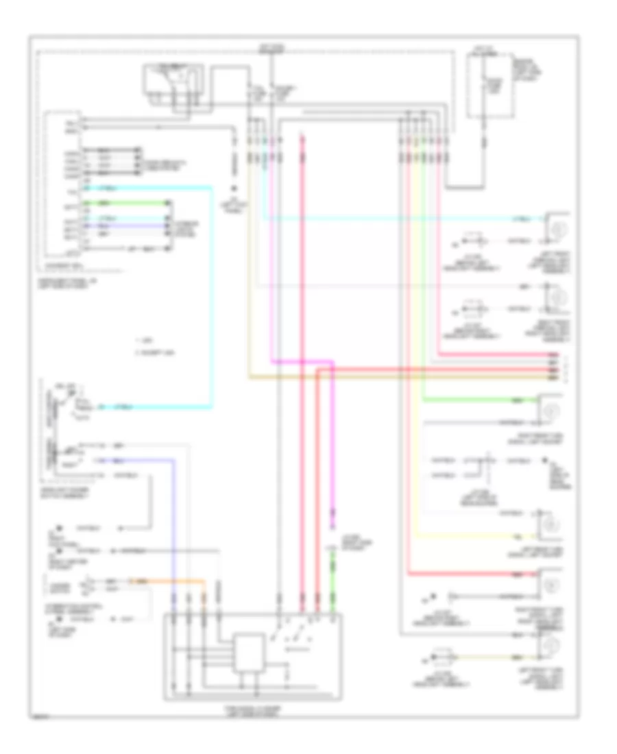 Exterior Lamps Wiring Diagram Hybrid 1 of 2 for Toyota Highlander 2010