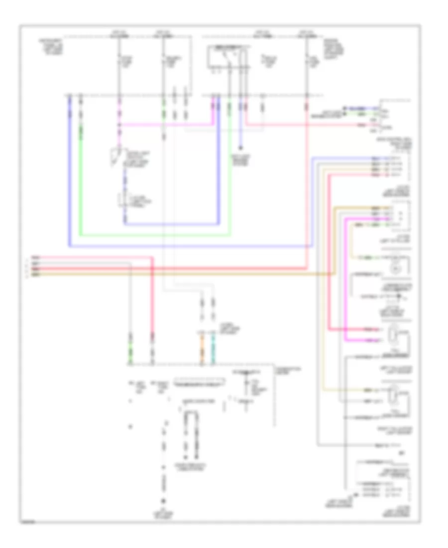 Exterior Lamps Wiring Diagram Hybrid 2 of 2 for Toyota Highlander 2010