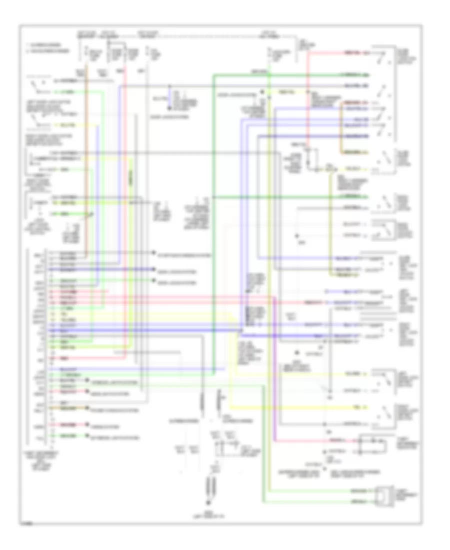 Anti theft Wiring Diagram for Toyota Previa DX 1995