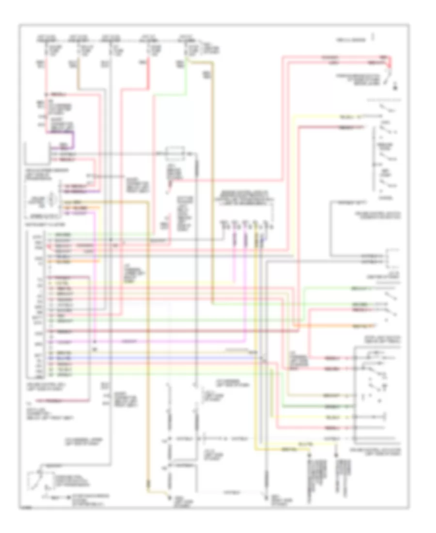 2.4L, Cruise Control Wiring Diagram for Toyota Previa DX 1995