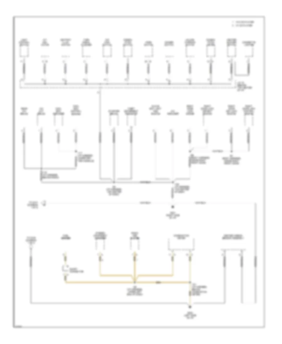 2 4L Ground Distribution Wiring Diagram 2 of 3 for Toyota Previa DX 1995