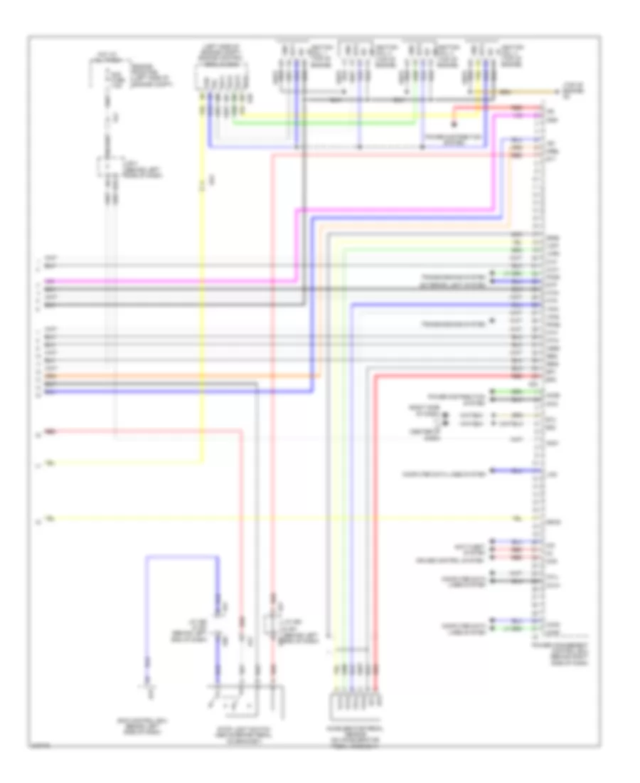 1.8L Hybrid, Hybrid System Wiring Diagram (6 of 6) for Toyota Prius 2011