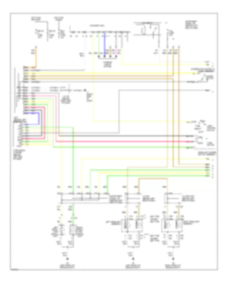 Exterior Lamps Wiring Diagram (1 of 2) for Toyota Prius 2011