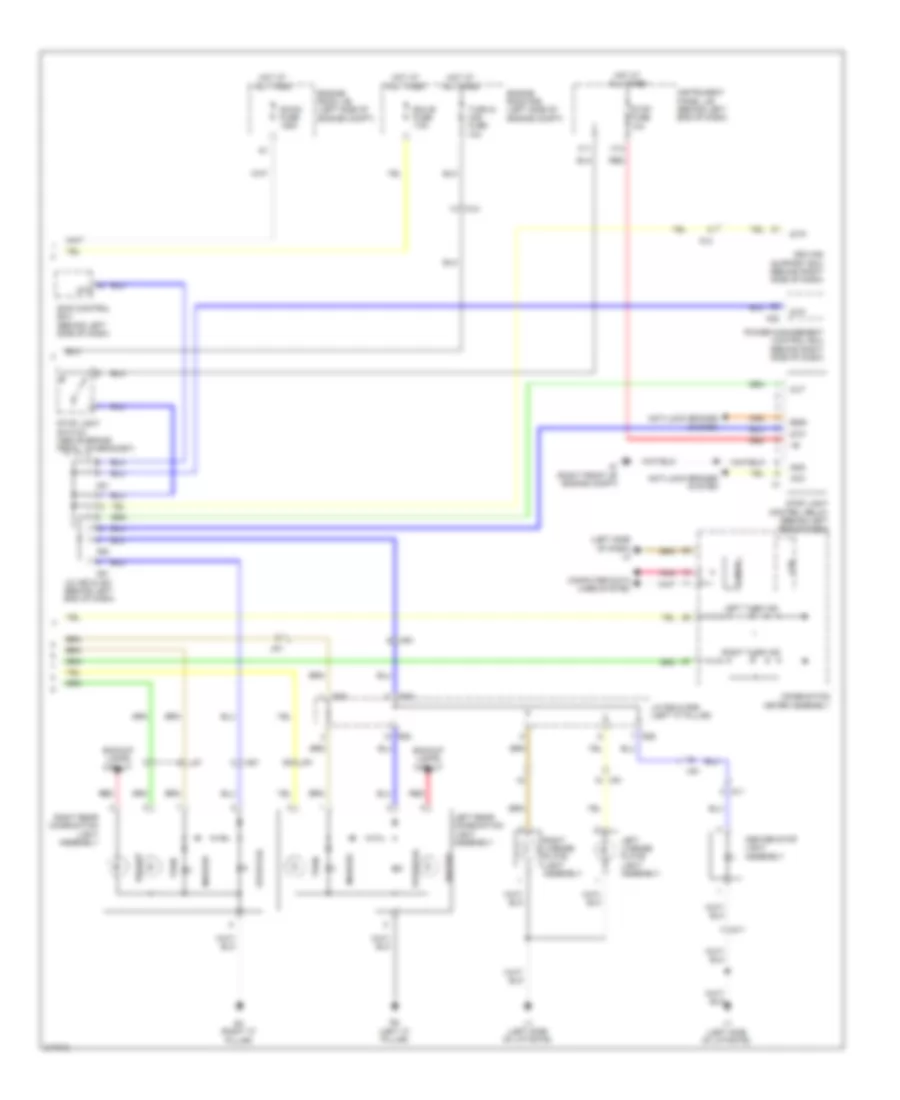 Exterior Lamps Wiring Diagram (2 of 2) for Toyota Prius 2011