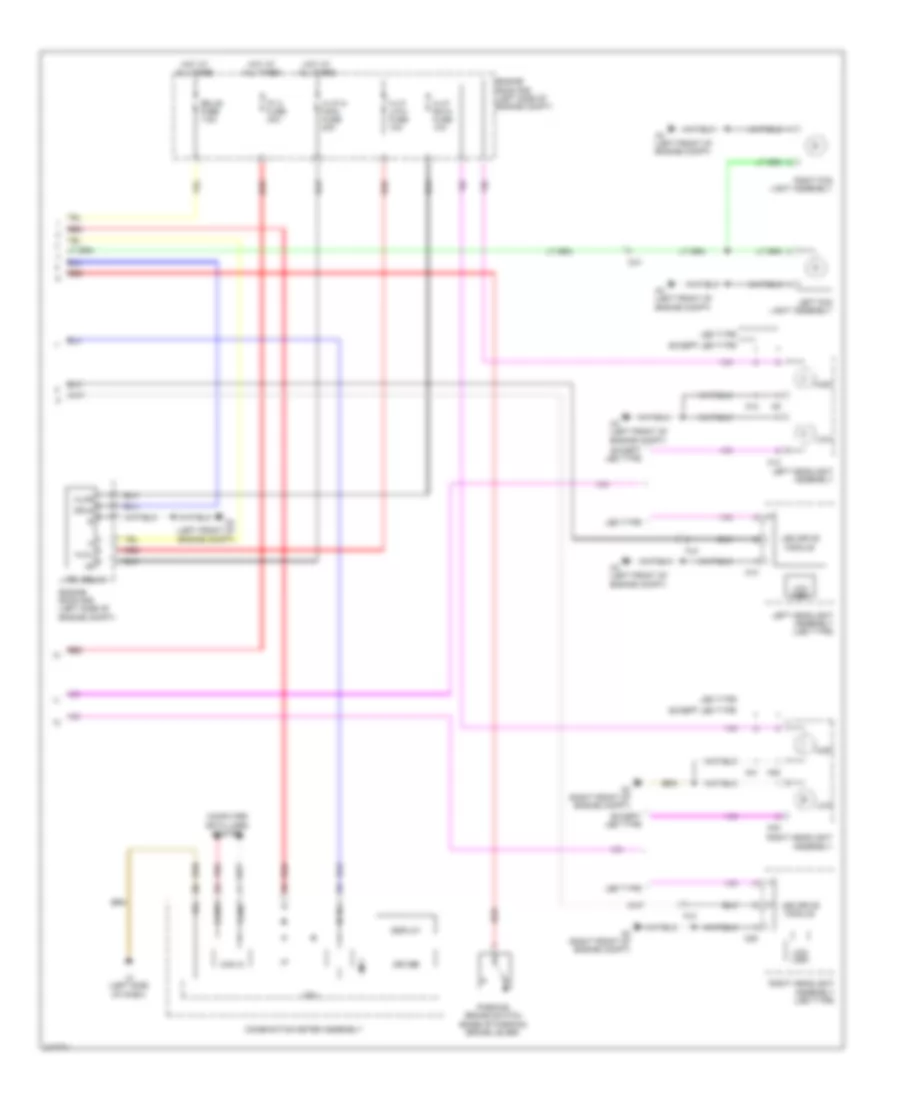 Headlamps  Fog Lamps Wiring Diagram, with DRL (2 of 2) for Toyota Prius 2011