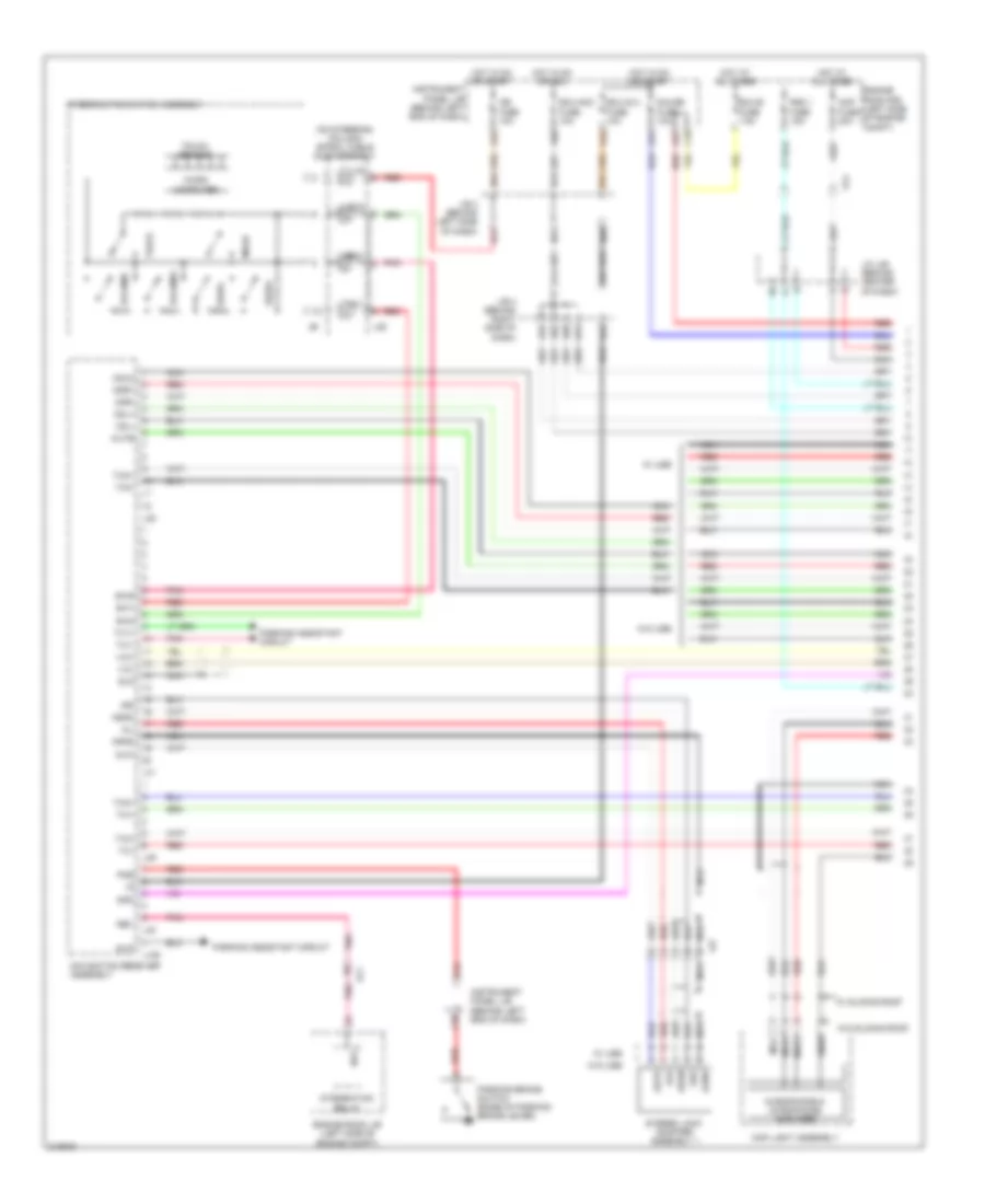 Navigation Wiring Diagram (1 of 3) for Toyota Prius 2011