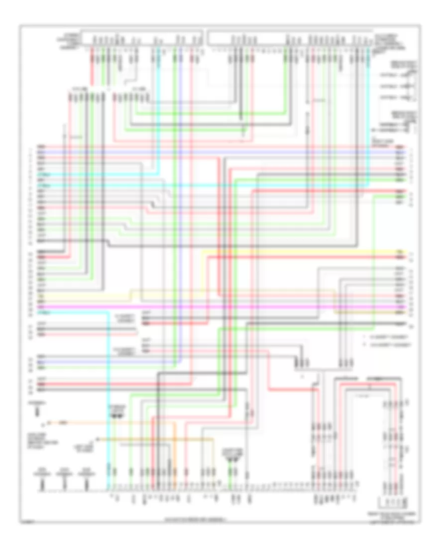 Navigation Wiring Diagram (2 of 3) for Toyota Prius 2011