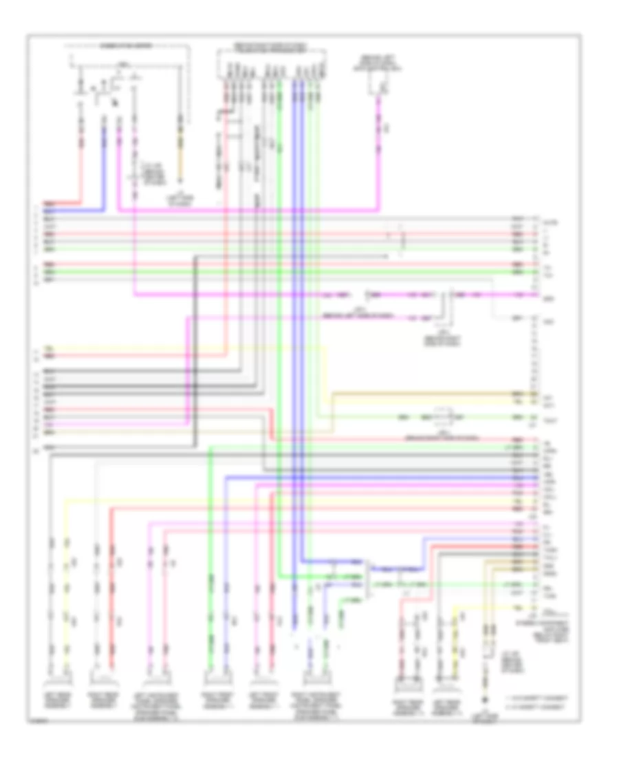 Navigation Wiring Diagram 3 of 3 for Toyota Prius 2011