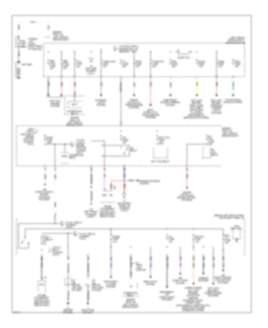 Power Distribution Wiring Diagram 1 of 3 for Toyota Prius 2011