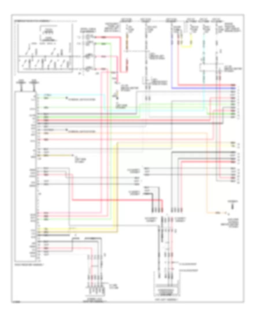 Radio Wiring Diagram, without Navigation with Stereo Component Amplifier (1 of 2) for Toyota Prius 2011