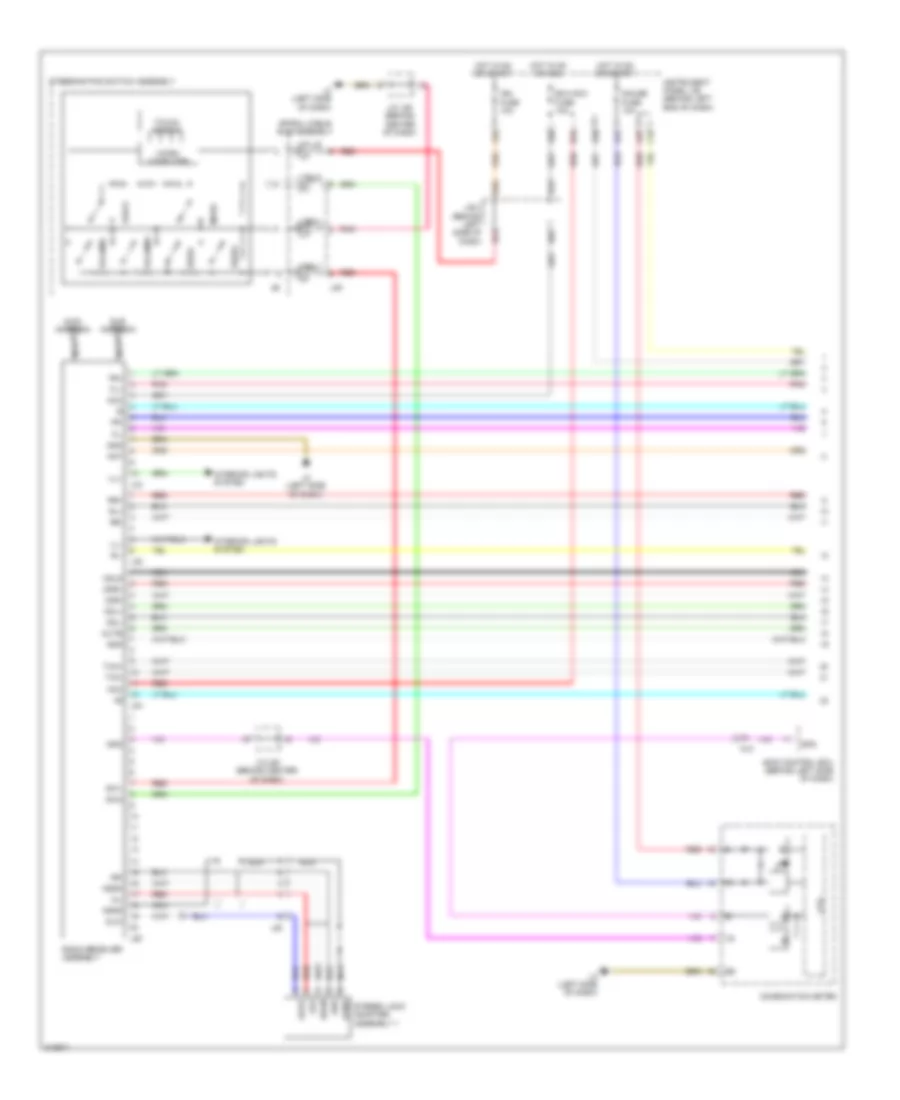 Radio Wiring Diagram, without Stereo Component Amplifier (1 of 2) for Toyota Prius 2011