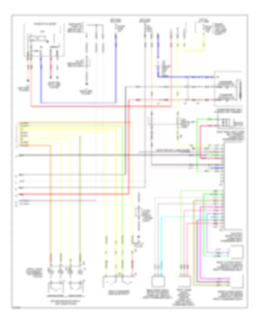 Supplemental Restraint Wiring Diagram (2 of 2) for Toyota Prius 2011