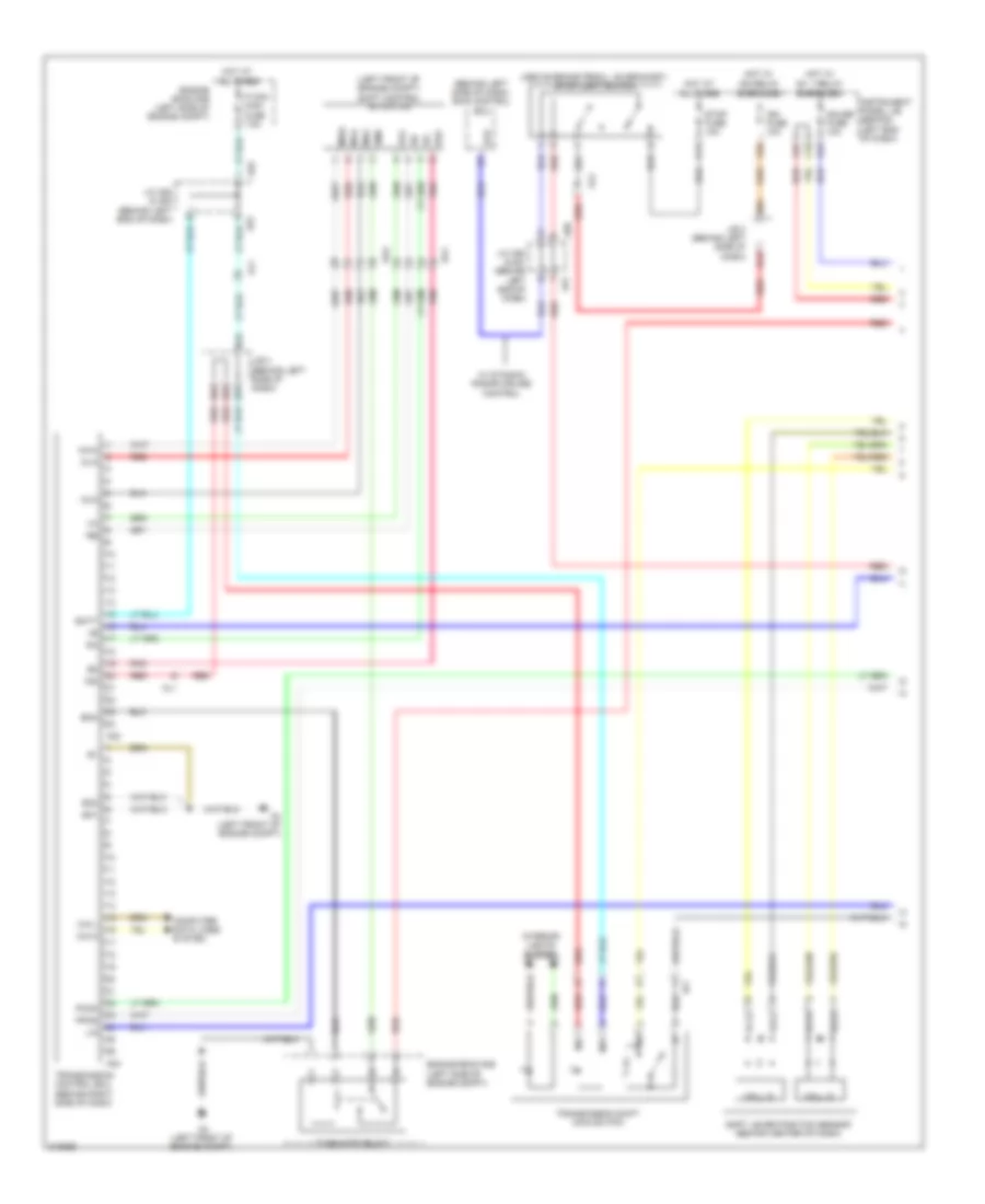 Transmission Wiring Diagram 1 of 2 for Toyota Prius 2011