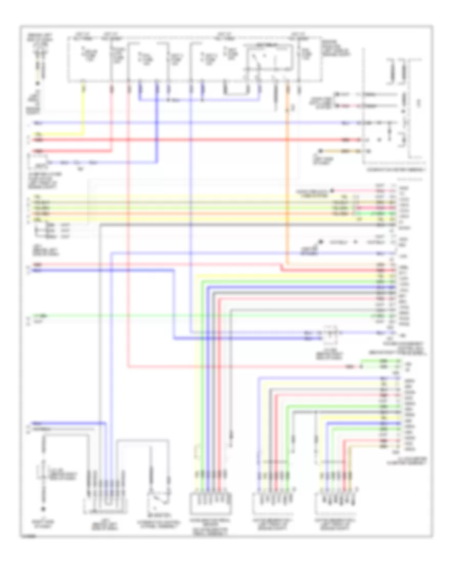 Transmission Wiring Diagram (2 of 2) for Toyota Prius 2011