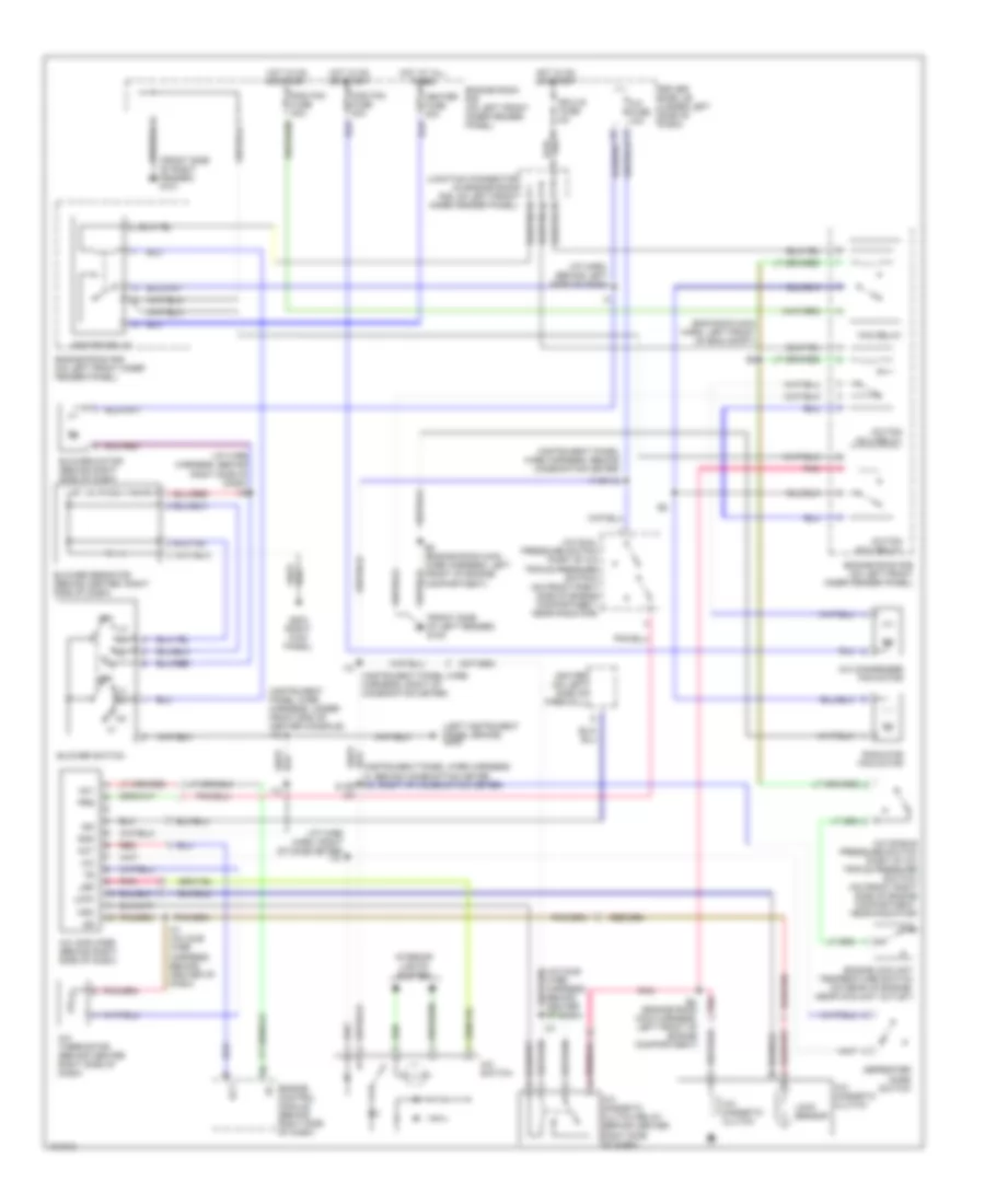 A C Wiring Diagram with Power Steering for Toyota Tercel CE 1998