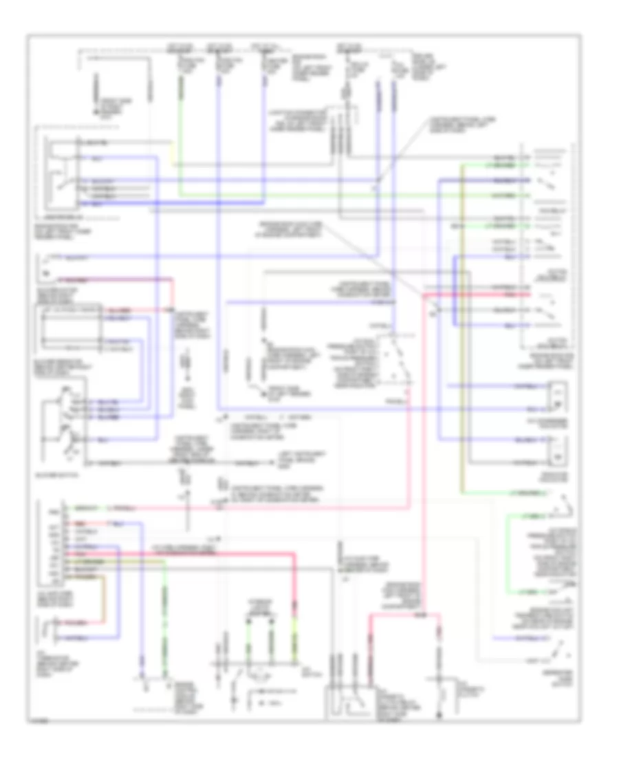 A C Wiring Diagram without Power Steering for Toyota Tercel CE 1998