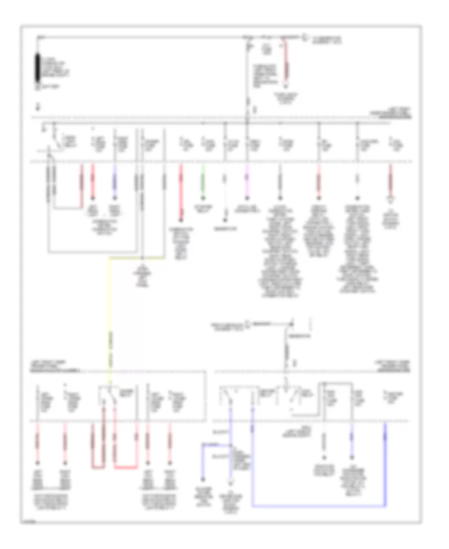 Power Distribution Wiring Diagram 1 of 2 for Toyota Tercel CE 1998