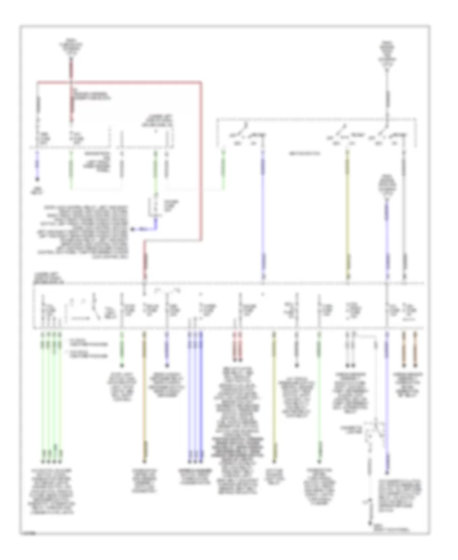 Power Distribution Wiring Diagram 2 of 2 for Toyota Tercel CE 1998