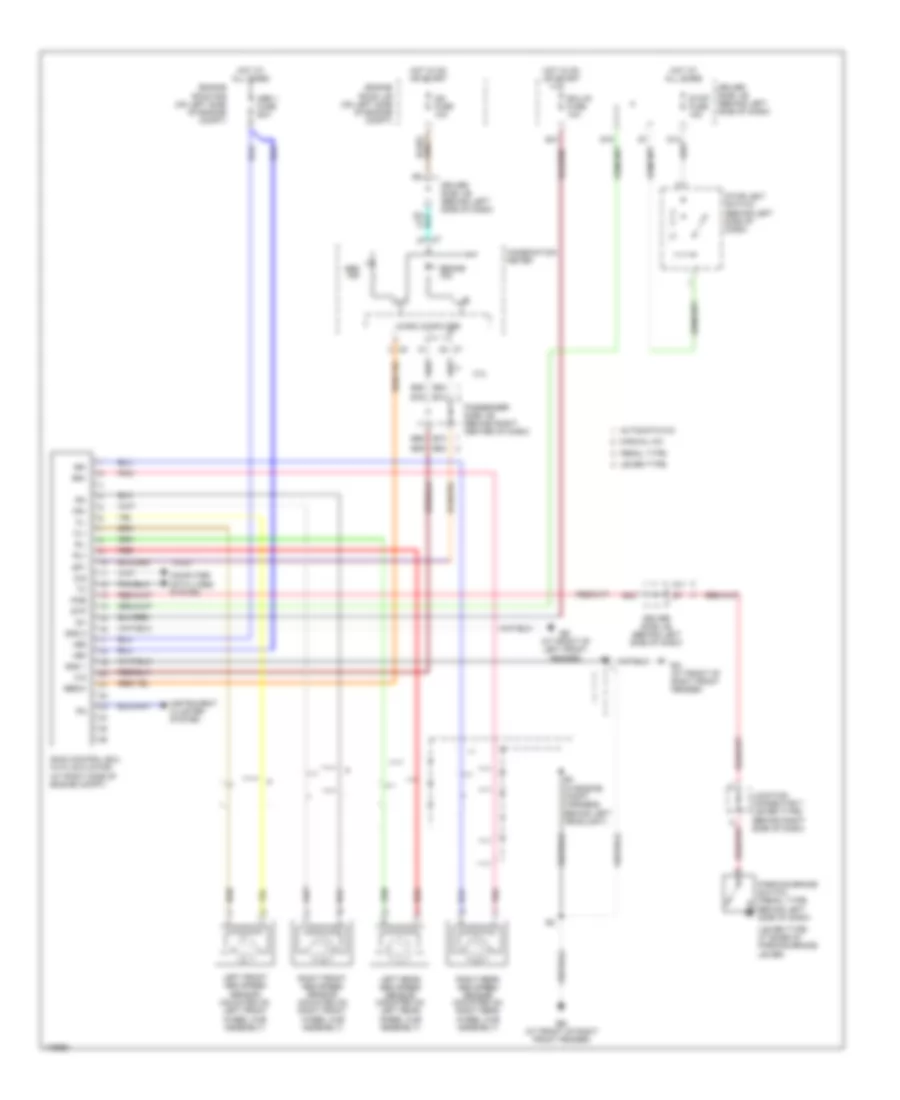 Anti-lock Brakes Wiring Diagram, USA Production for Toyota Camry LE 2003