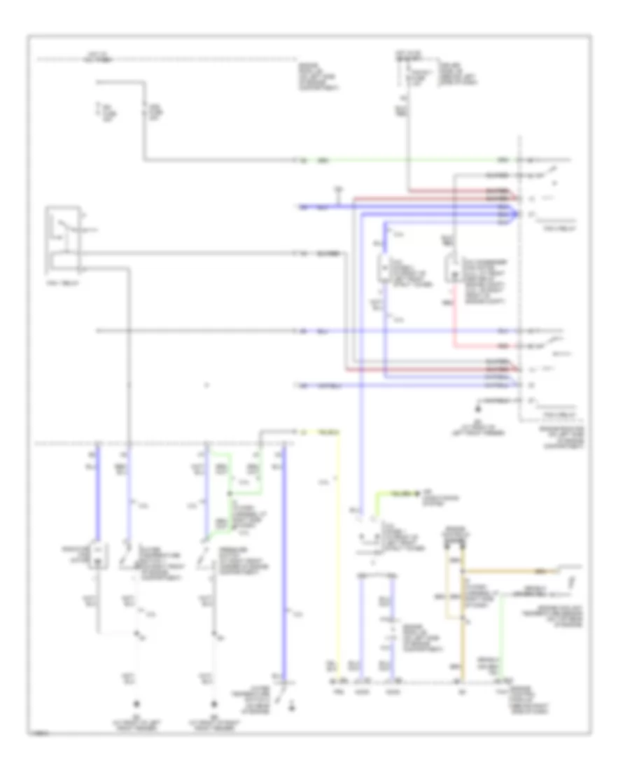Cooling Fan Wiring Diagram for Toyota Camry LE 2003