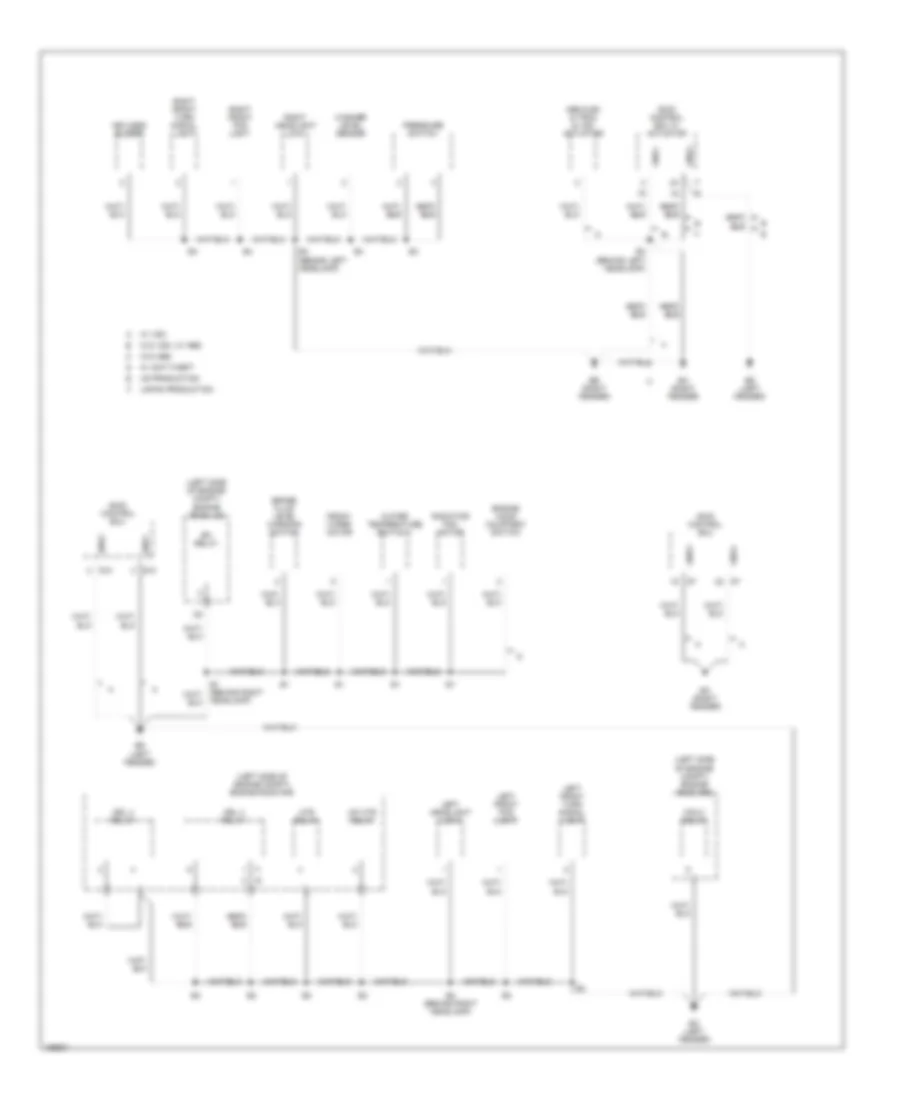 Ground Distribution Wiring Diagram 1 of 4 for Toyota Camry LE 2003