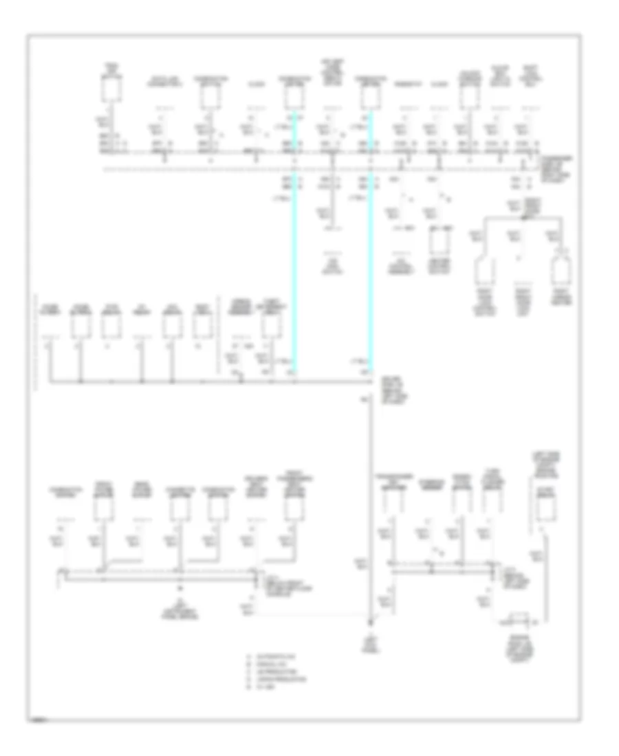 Ground Distribution Wiring Diagram (4 of 4) for Toyota Camry LE 2003