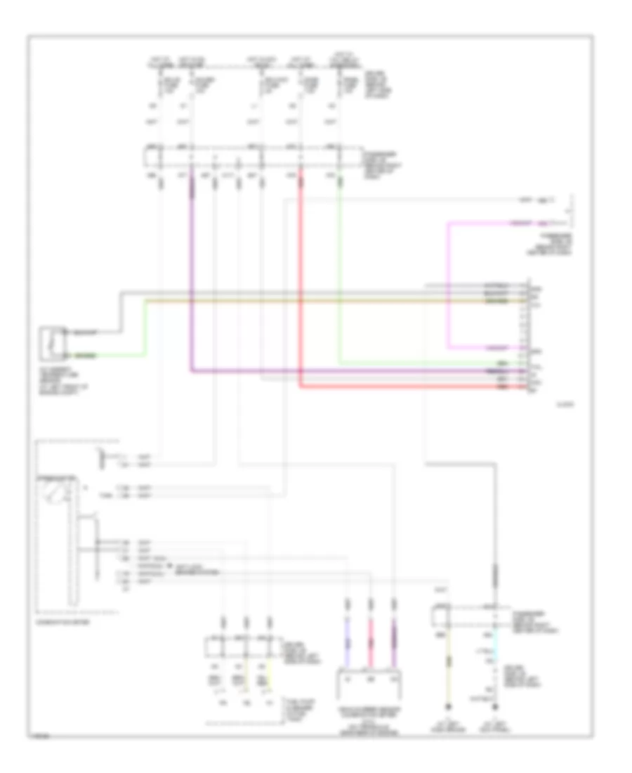 Clock Wiring Diagram, with Manual AC for Toyota Camry LE 2003
