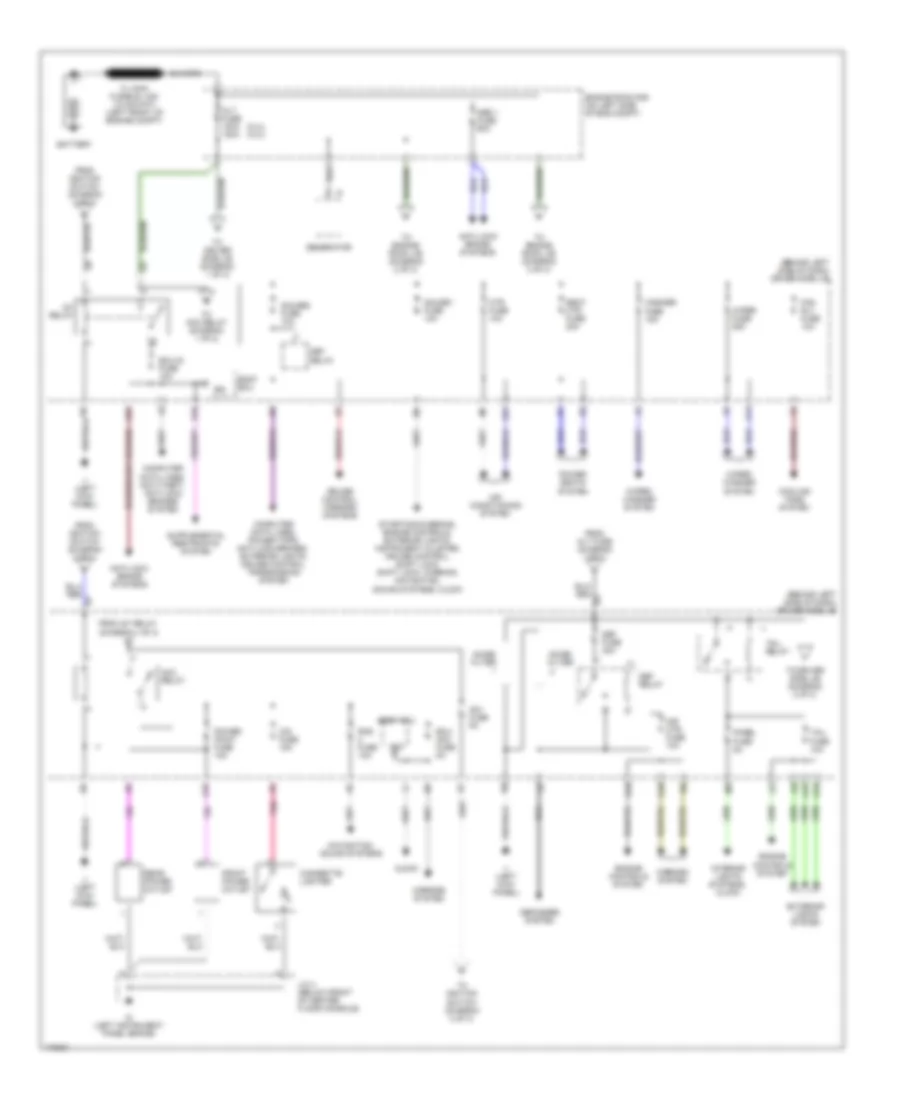 Power Distribution Wiring Diagram 1 of 3 for Toyota Camry LE 2003
