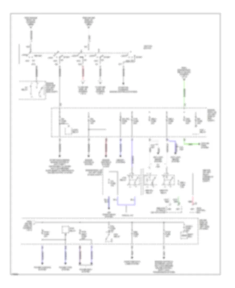 Power Distribution Wiring Diagram 2 of 3 for Toyota Camry LE 2003