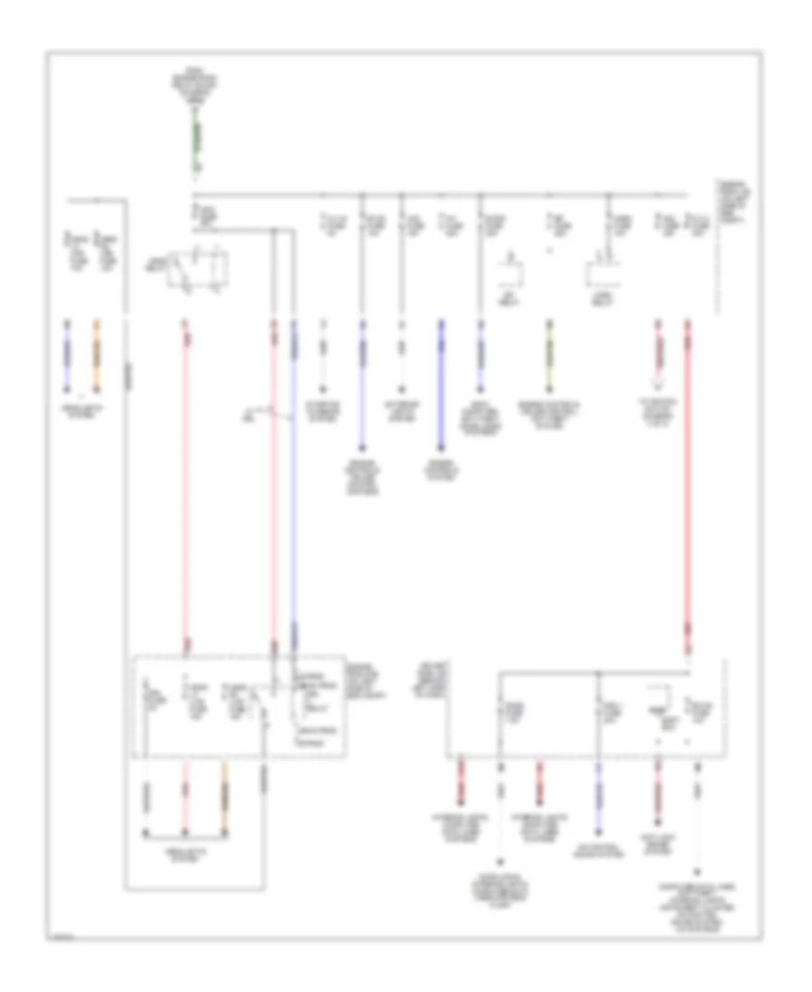 Power Distribution Wiring Diagram (3 of 3) for Toyota Camry LE 2003