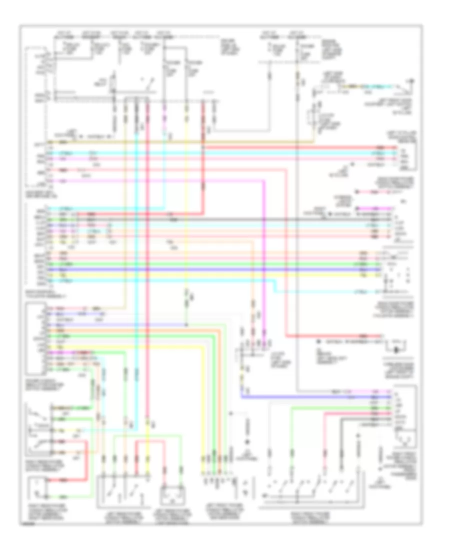 Power Windows Wiring Diagram for Toyota Sequoia SR5 2013