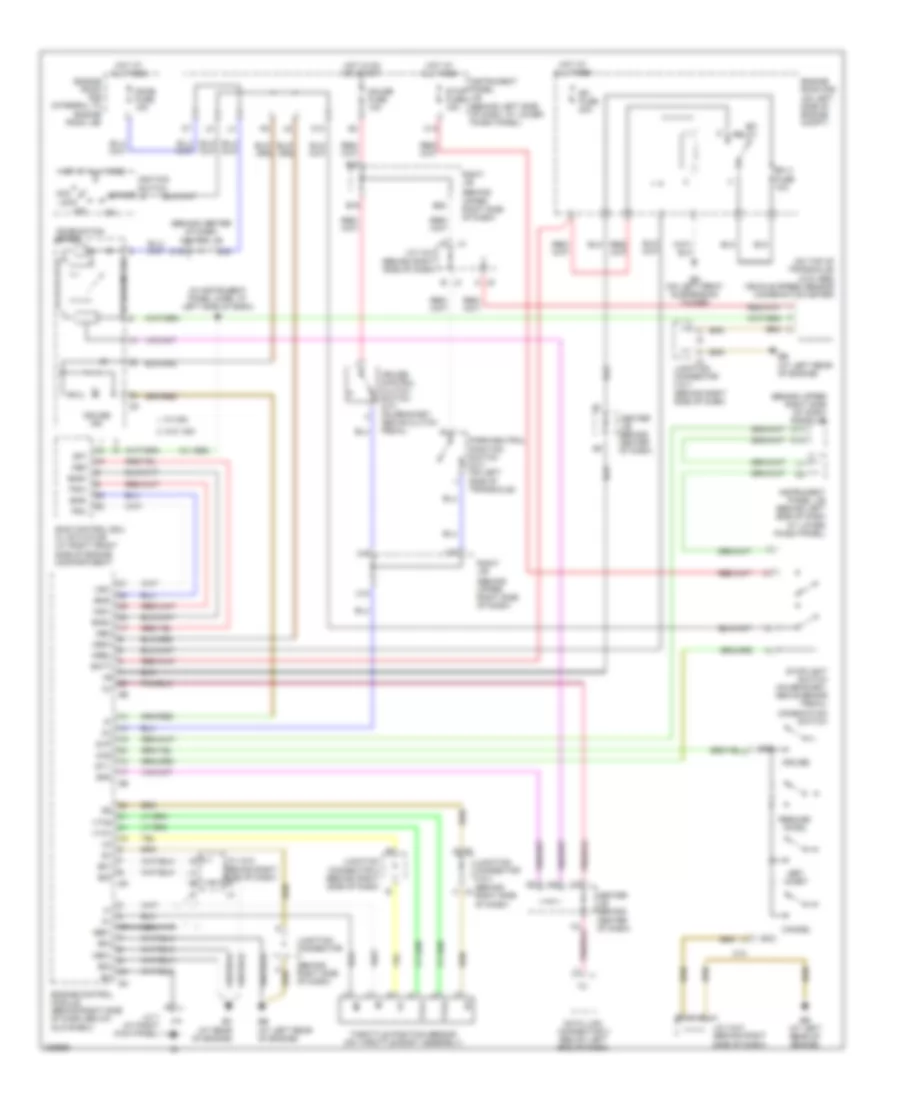 Cruise Control Wiring Diagram Except XRS for Toyota Corolla LE 2005