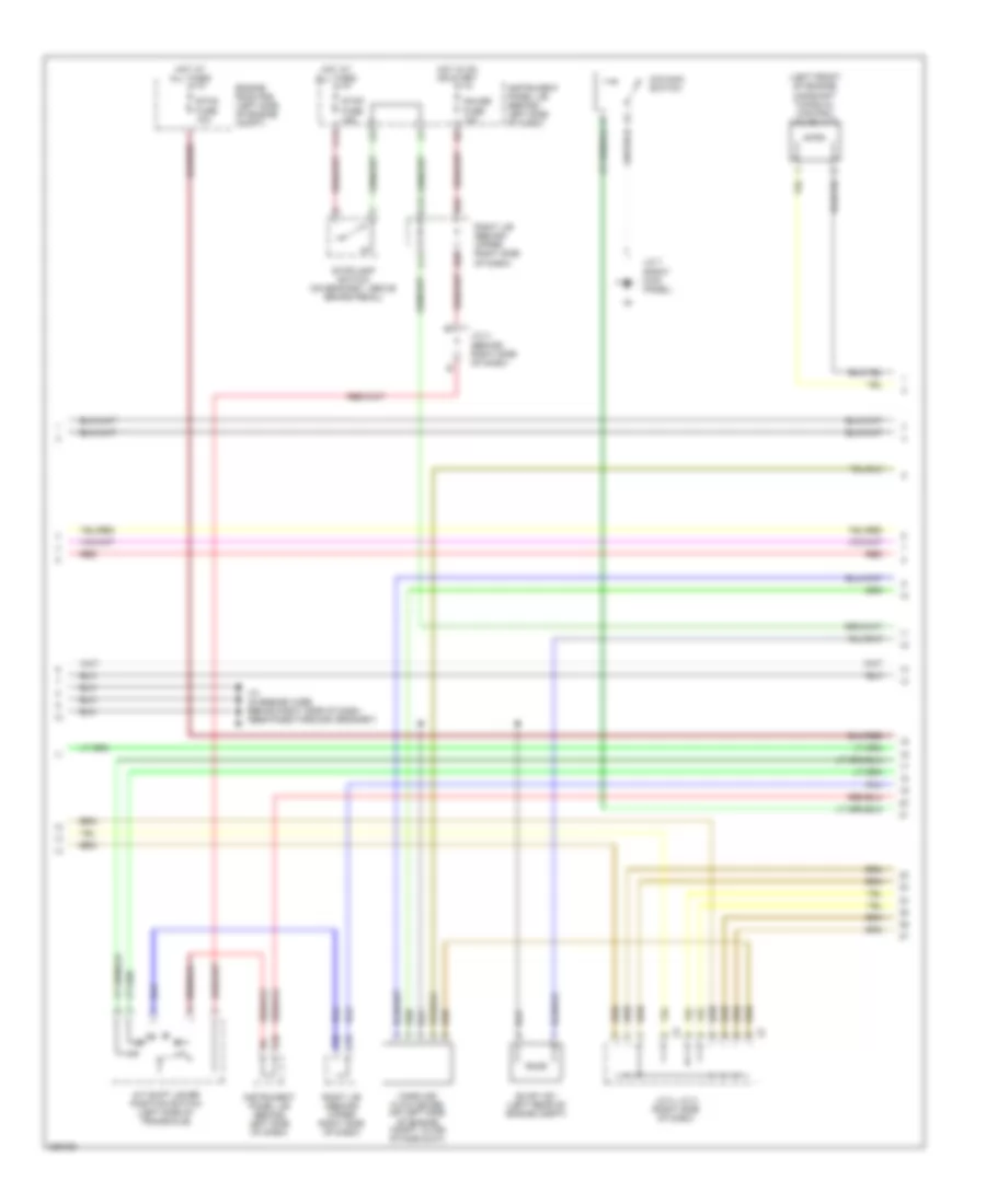 1.8L, Engine Performance Wiring Diagram, Except XRS (3 of 4) for Toyota Corolla LE 2005