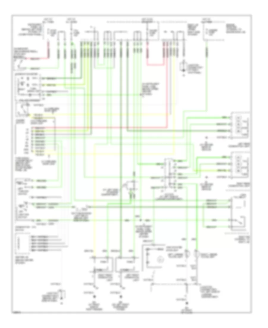 Exterior Lamps Wiring Diagram for Toyota Corolla LE 2005