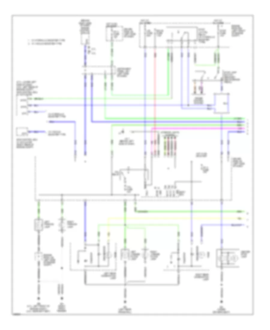 Exterior Lamps Wiring Diagram, with Trailer Tow (1 of 3) for Toyota Tacoma 2009